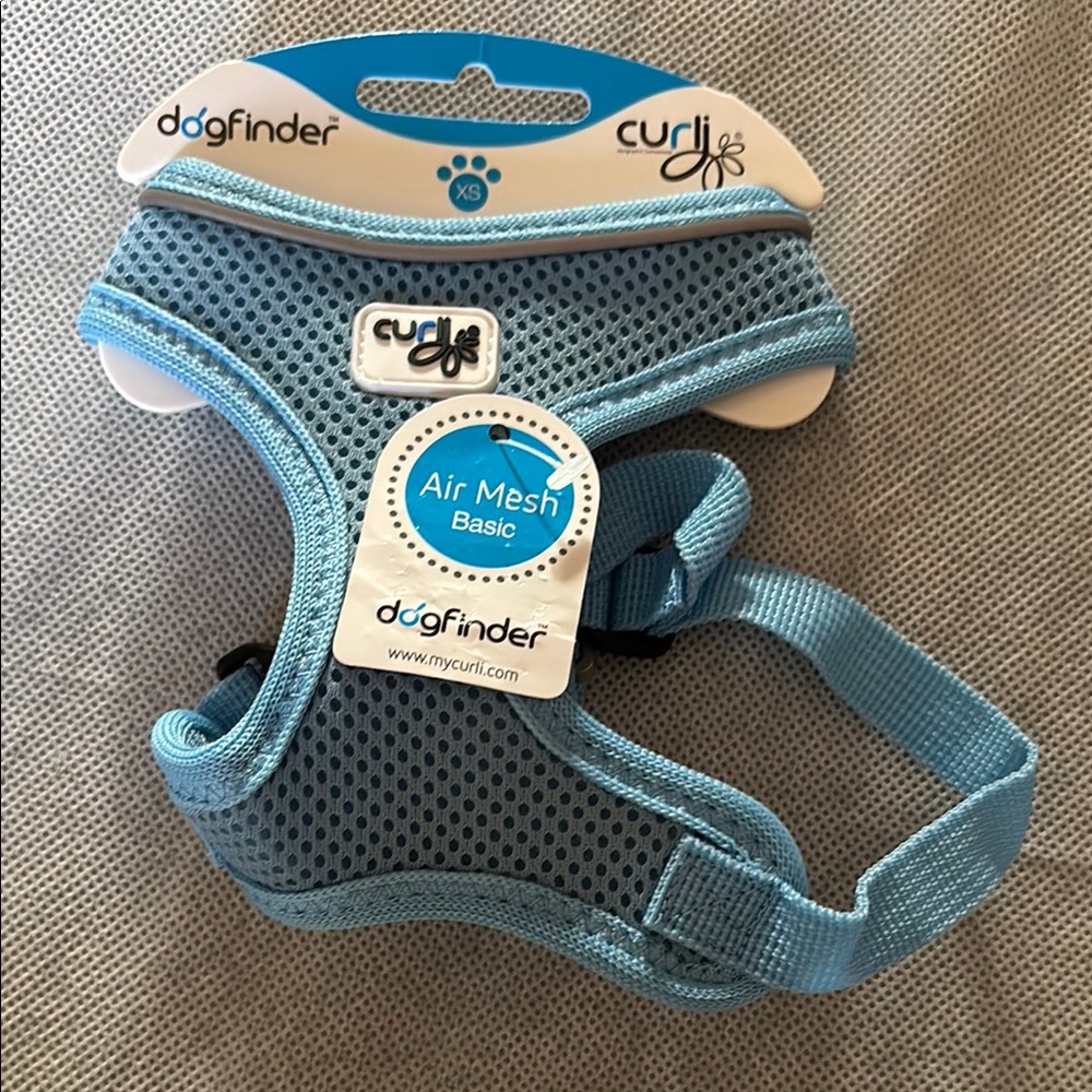 Curli Dogfinder Air Mesh Harness - Blue